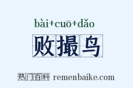 败撮鸟是什么意思的图片